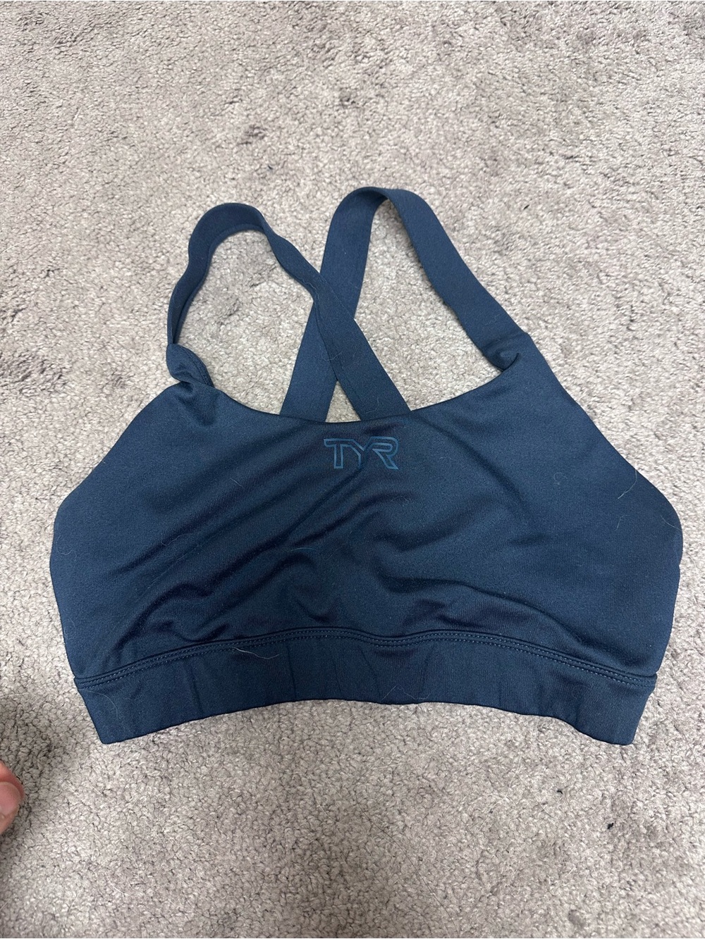TYR Navy Crossback Swim/Active Sports Bra
